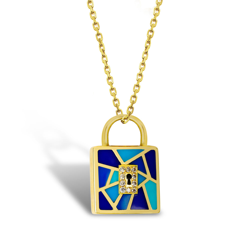 Mosaic Lock Necklace (size 3)