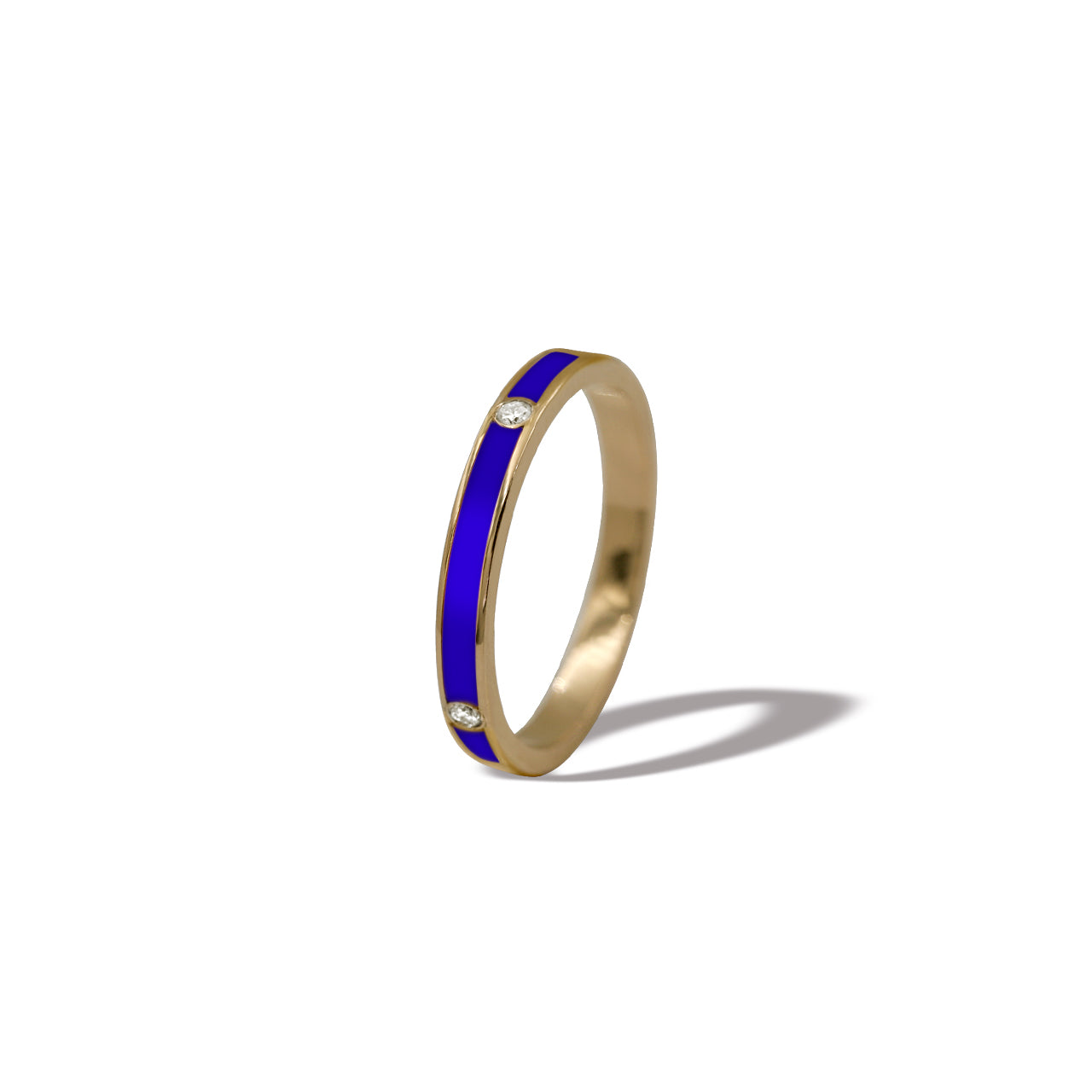 Blue Enamel Rings