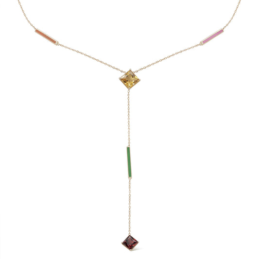 Colored Pendant Sautoir