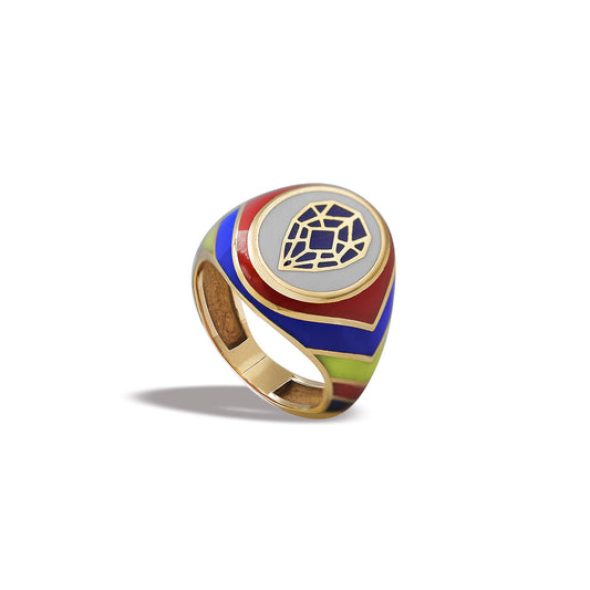 Colored Enamel Ring