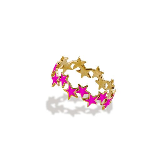 Fushia Stars Ring
